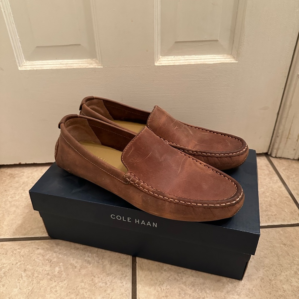 Cole Haan leather drivers (tan) 9M